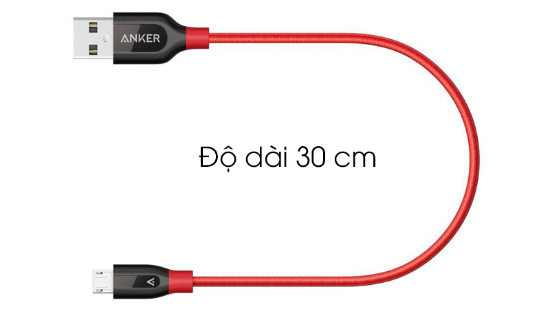 Dây cáp USB Micro 30Cm