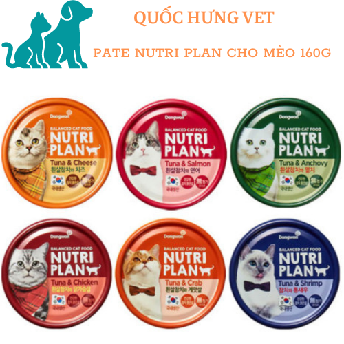 Pate cho mèo Nutri Plan lon 160g