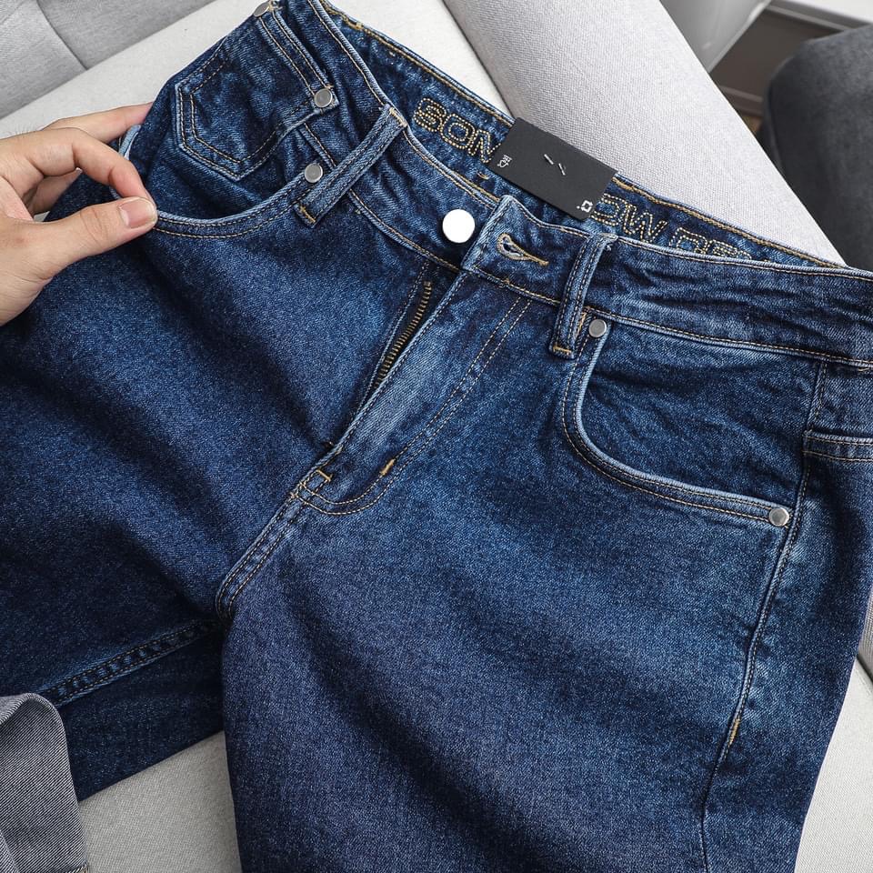 Quần jeans nam giá rẻ màu xanh trơn mẫu mới giả rẻ độc lạ phong cách trẻ quần bò nam đẹp quần dài nam giá rẻ KINH ĐÔ THỜI TRANG UNI