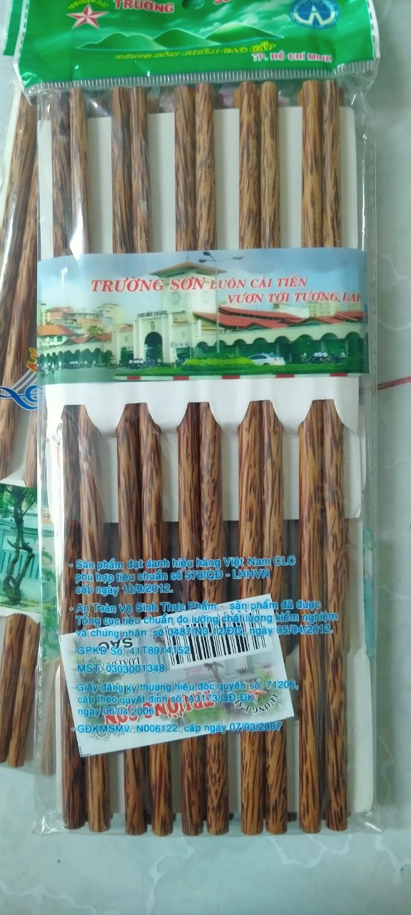 Combo 10 đôi đũa dừa Bến Tre cao cấp