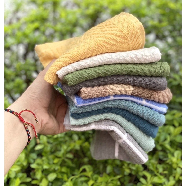 Set 3 khăn lau 100 % cotton 30x30cm