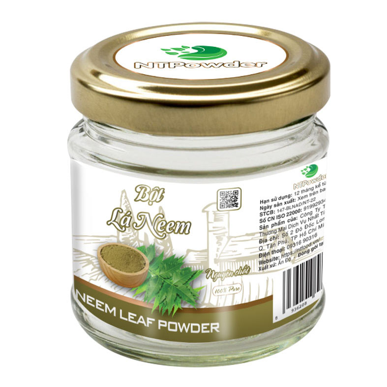 Leaf powder neem ấn Độ dryer cold ntpowder tofu 60gr