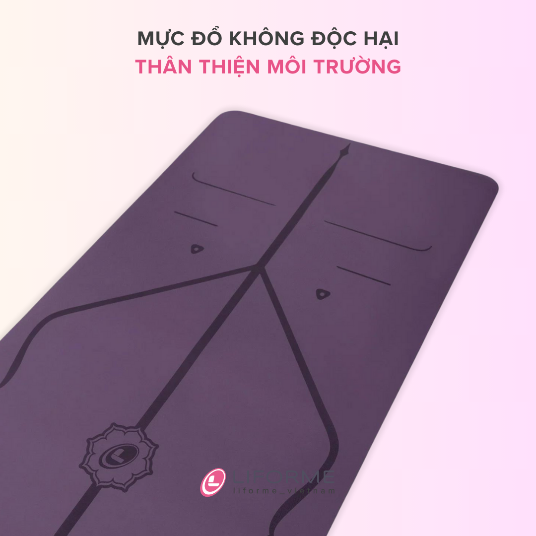 Thảm tập yoga Liforme Classic 4.2mm - Purple Earth