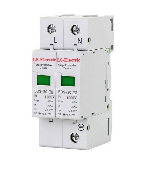 Thiết bị bảo vệ chống sét lan truyền DC 1000V 2P 40KA LS-Electric bảo vệ hệ thống điện 1 chiều
