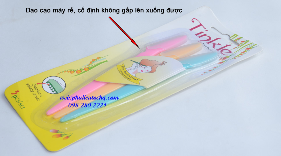 Bộ 3 dao cạo chân mày