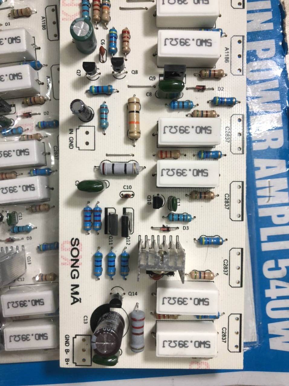 MẠCH CÔNG SUẤT AMPLY 16 SÒ 540W