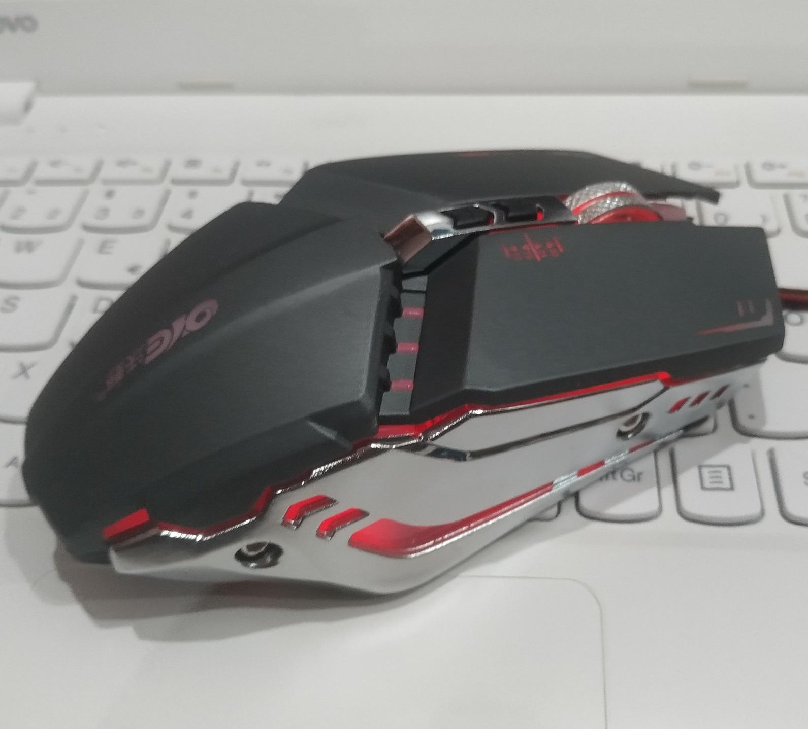 Sale - chuột văn phòng gaming oye x800 lập trình macro led 3200dpi 7d cao cấp led 4 mầu breathing auto switch