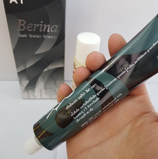 Thuốc nhuộm tóc berina hair color cream a1 black 40g