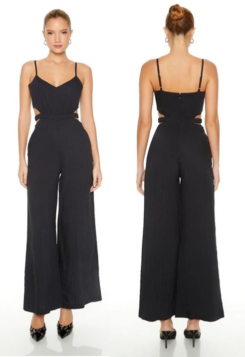 Jumpsuit Ống Rộng Cutout