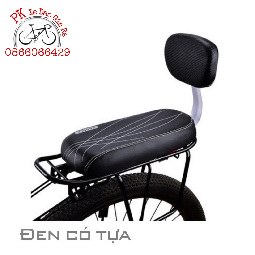 Đệm yên Sau xe đạp có tựa lưng siêu êm, Đệm gác baga xe đạp có tựa lưng có thể tháo rời