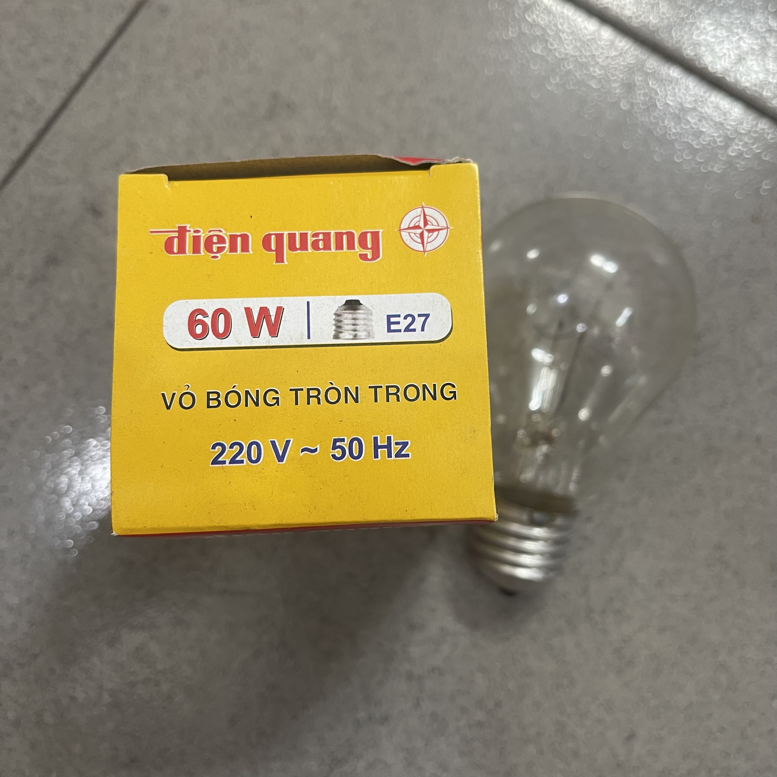 Bóng Đèn Sợi Đốt, Bóng Dây Tóc 60W Điện Quang