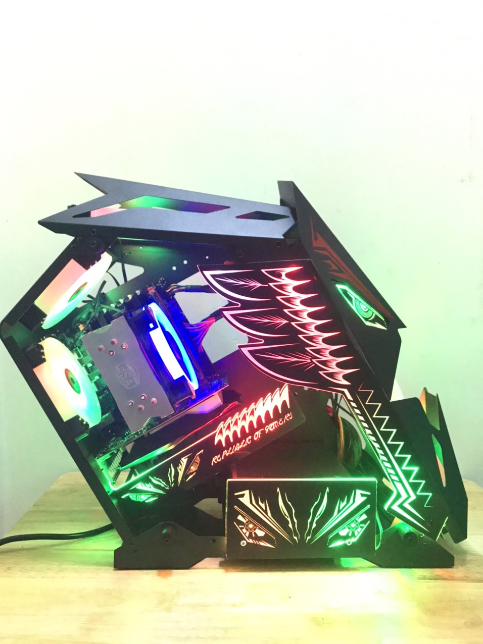 Máy Pc Gaming Esport Robot GIÁ SAY NẮNG (Core i3 9100F/DDR4 8GB Bus 3200/SSD 128GB/HDD 500GB)