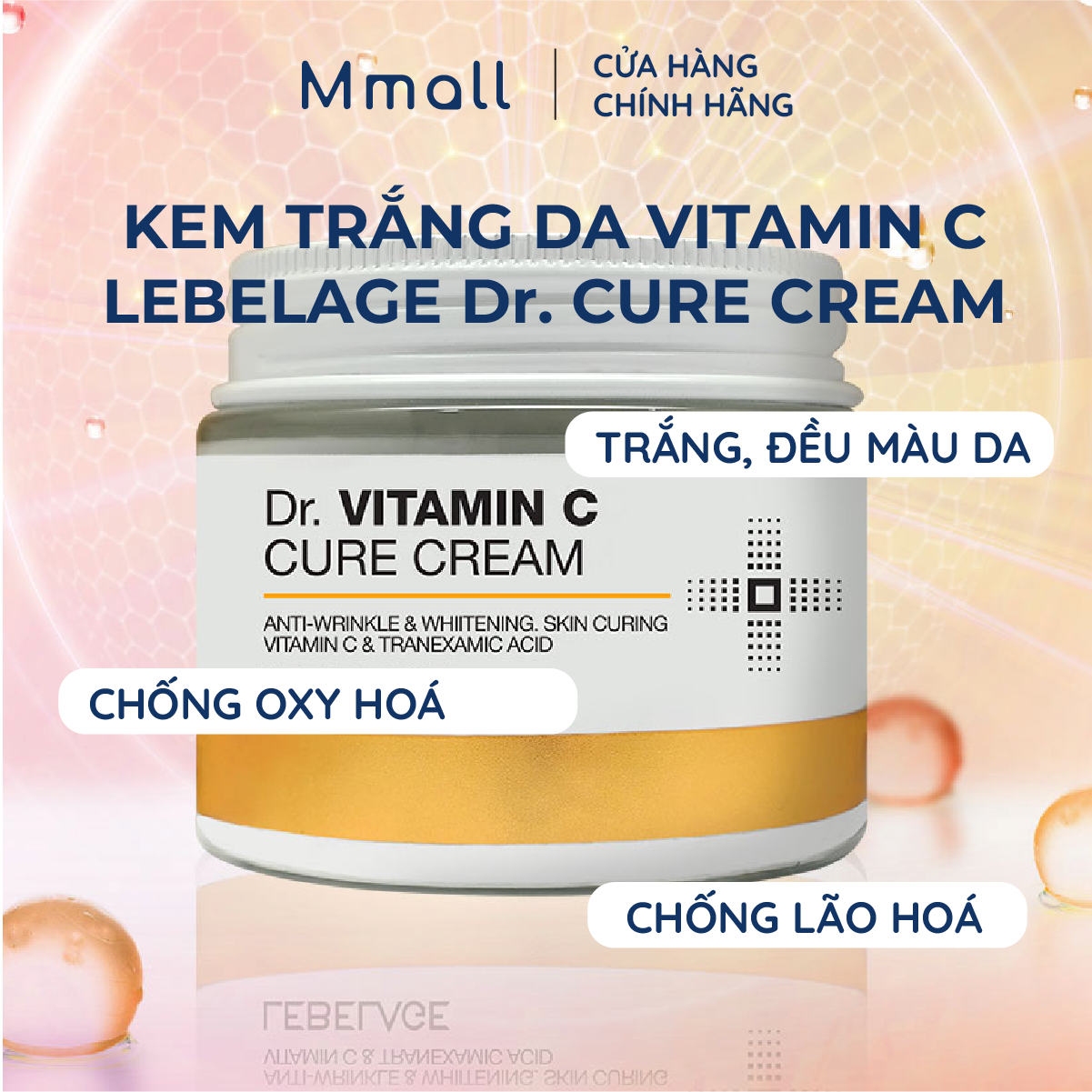 Kem dưỡng Vitamin C Hàn Quốc Lebelage Dr. Vitamin C Cure Cream dưỡng da