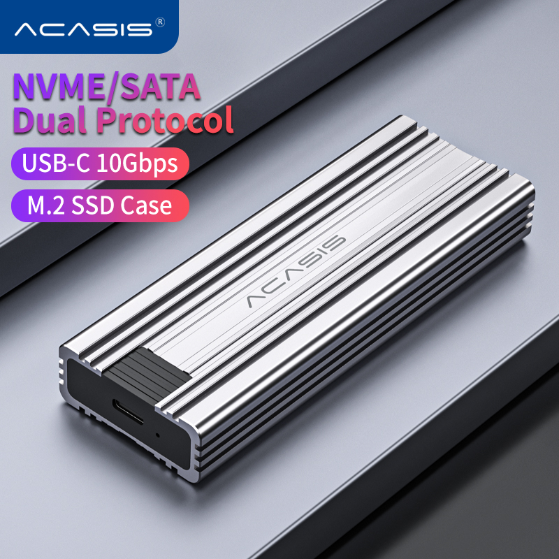ACASIS M2 SSD Case for NVME SATA NGFF Dual protocol USB 3.1 Gen2 External