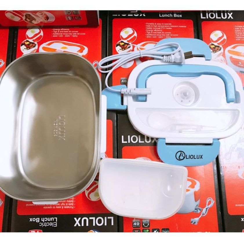 Hộp ủ cơm liolux cắm điện giữ nhiệt lõi inox304 cao cấp