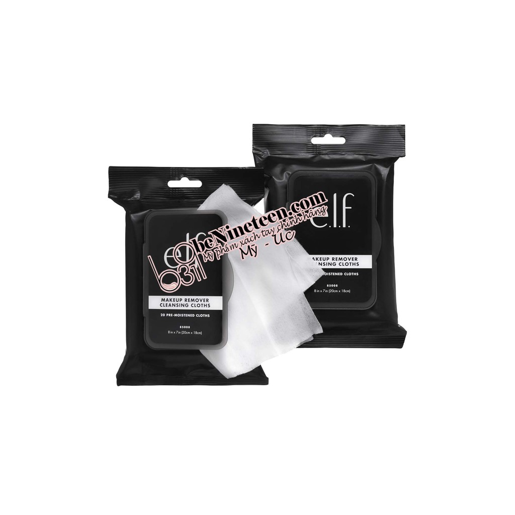 Khăn Ướt Tẩy Trang ELF Makeup Remover Exfoliating Cleansing Cloths