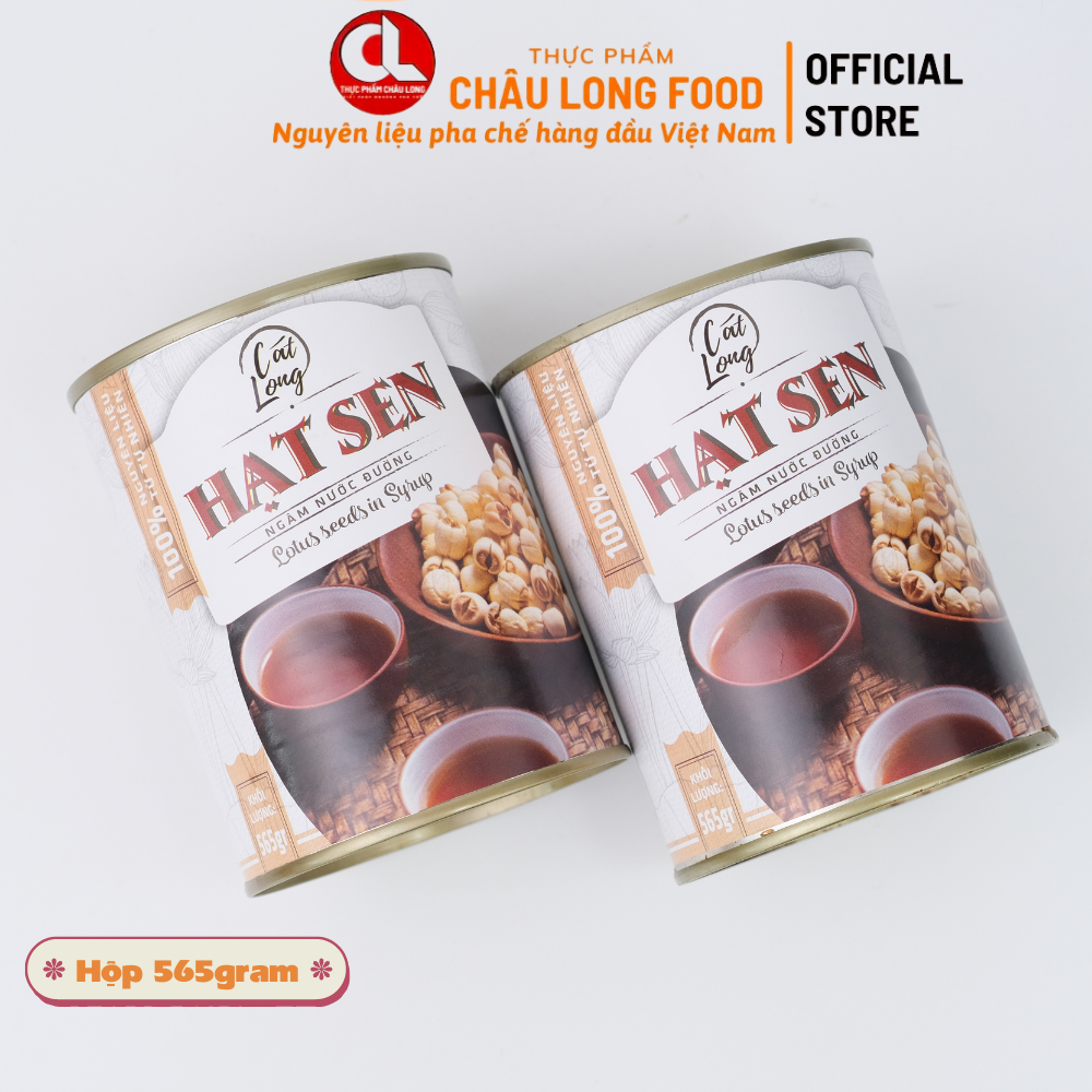 Hạt sen nước đường Cát Long 565gr ngọt bùi