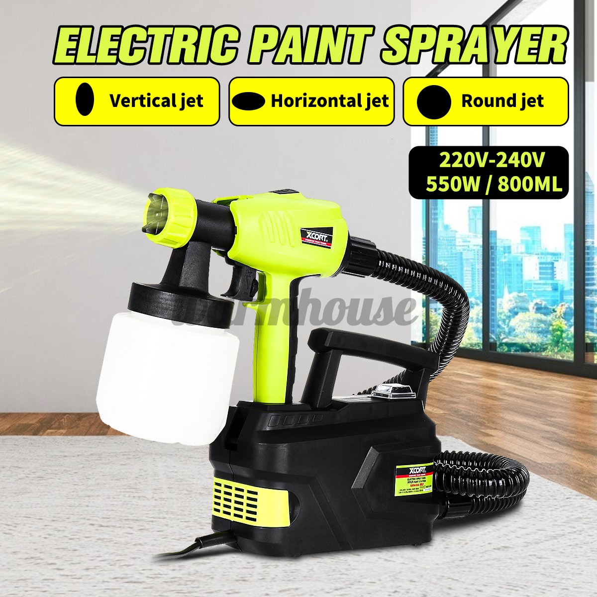 Máy phun sơn Máy phun sơn cầm tay Máy phun sơn mini 550W