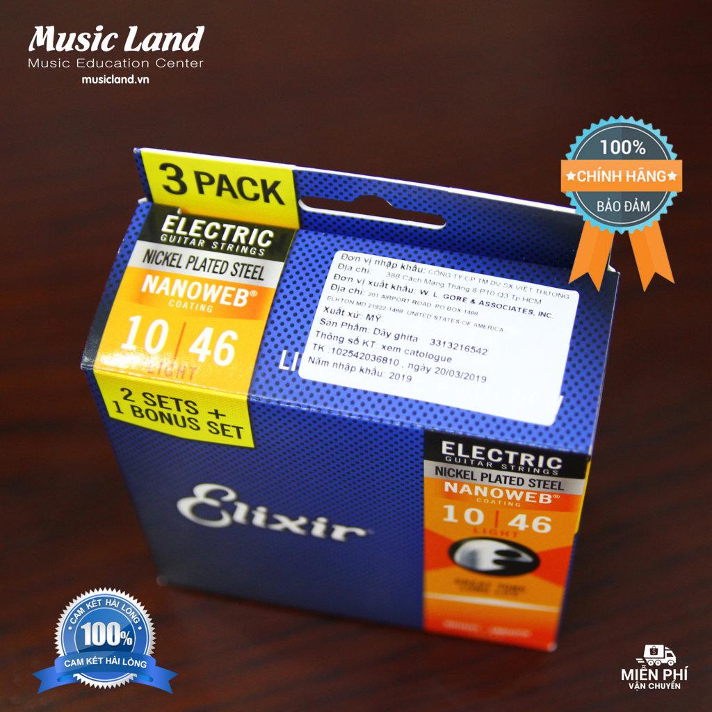Dây Đàn Guitar Điện Elixir 16542 – Chính Hãng USA