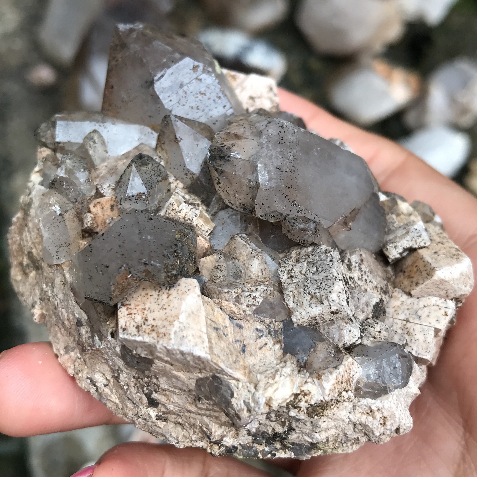 Đá Thạch Anh tự nhiên dạng bụi tinh thể