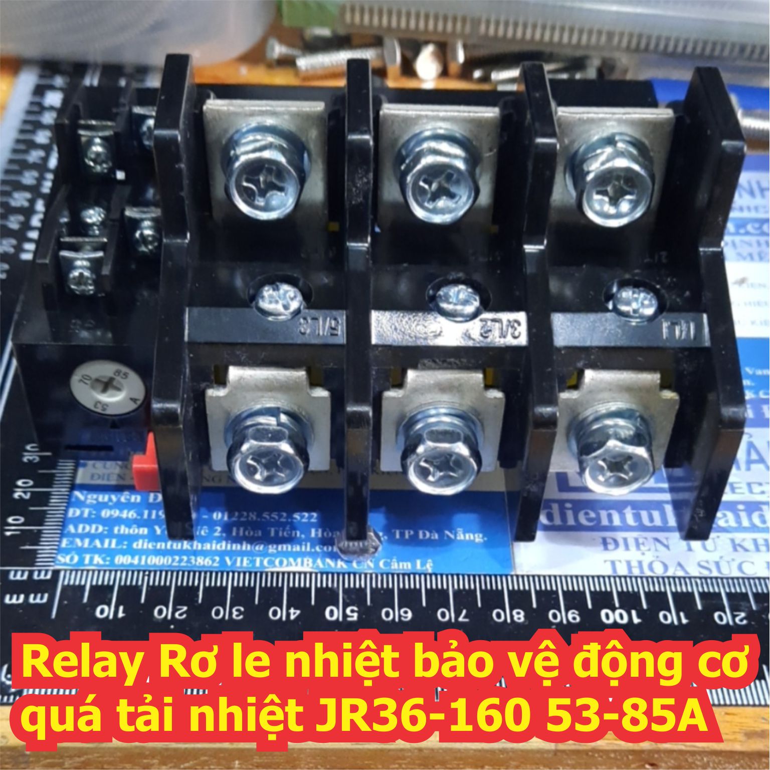 Relay nhiệt Rơ le bảo vệ động cơ quá tải nhiệt JR36-20 JR36-63 JR36-160 kde5337