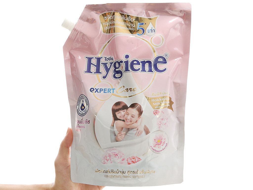 Nước xả vải Hygiene đậm đặc Blooming Touch túi 1.3 lít