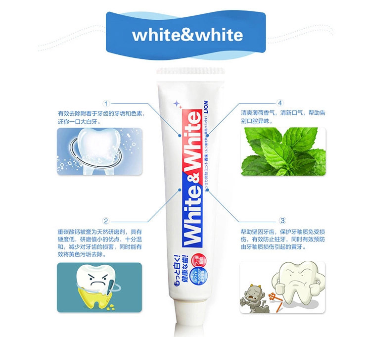 KEM ĐÁNH RĂNG WHITE & WHITE NHẬT BẢN 150g