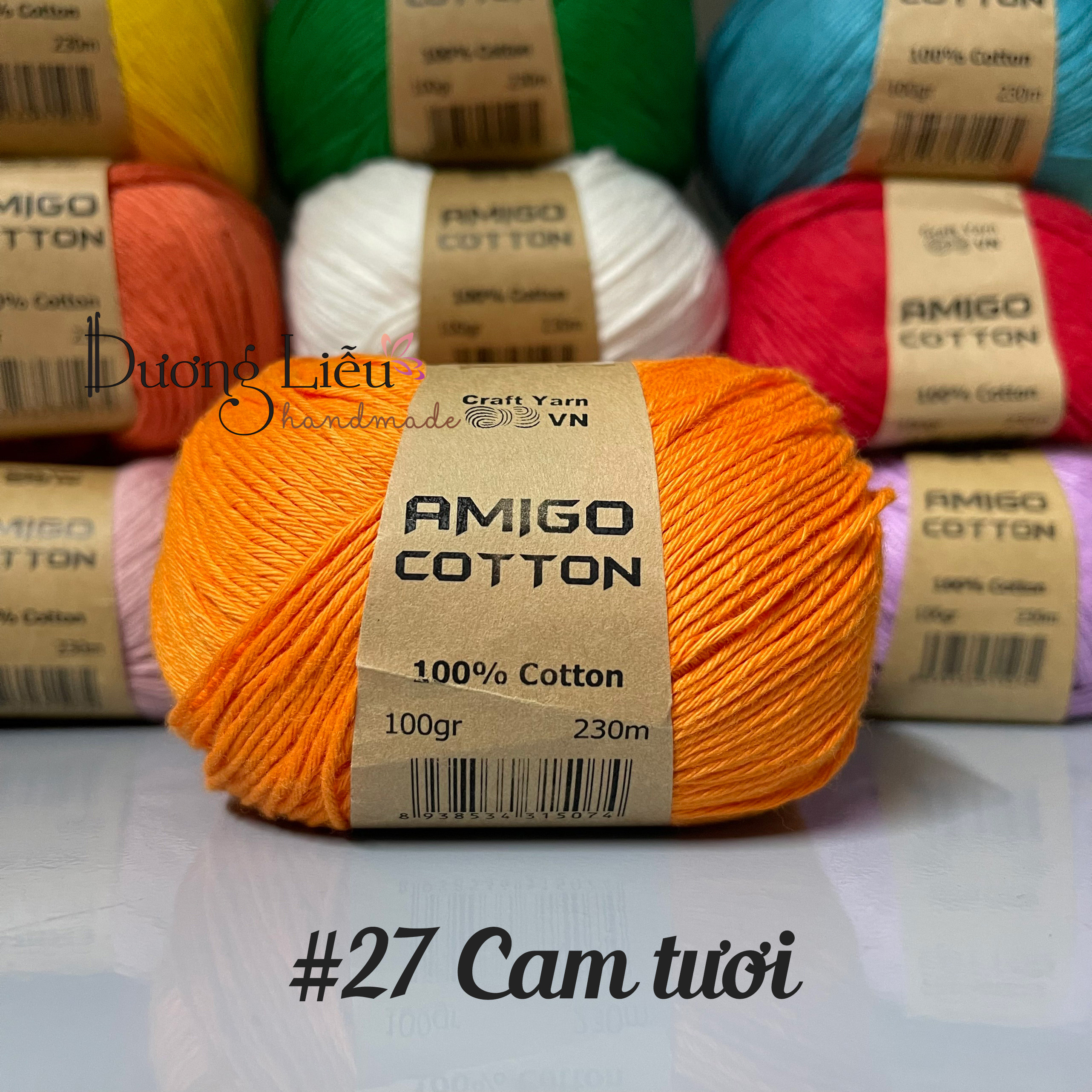 Sợi amigo craft yarn 100% cotton