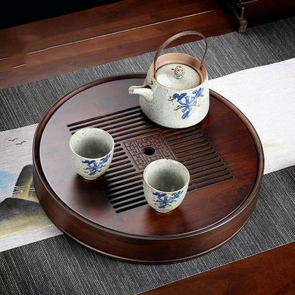 Khay Trà Tre Cao Cấp Tròn KT 09
