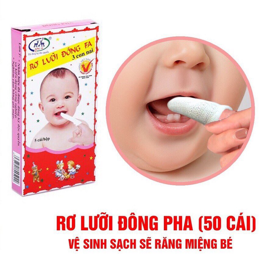 5 hộp rơ lưỡi/ tơ lưỡi Đông Pha cho trẻ sơ sinh