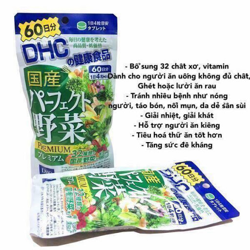Viên bổ sung rau Premium DHC 240 viên 60 ngày - hàng chuẩn Nhật tại Hàng Nhật Thủ Đức