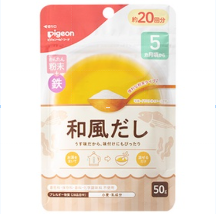 (DATE 2022-2023) BỘT DASHI PIGEON 50G CHO BÉ TỪ 5 THÁNG