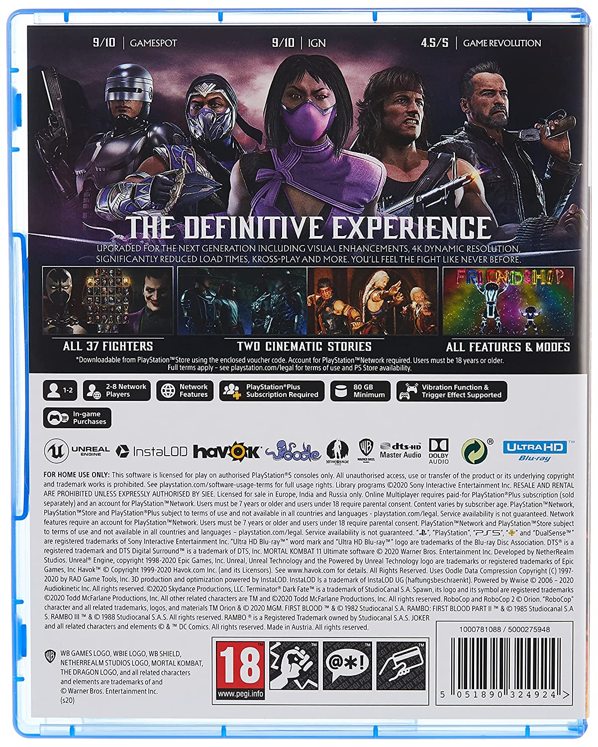 Đĩa game Ps4 Ps5 Mortal Kombat 11 Aftermath Mortal Kombat 11 Ultimate