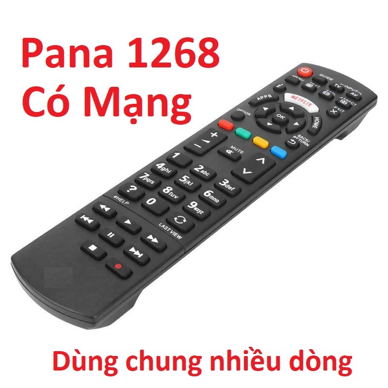 Pana 1268 - Remote Điều khiển Tivi Pana Có mạng Internet Smart Thông minh