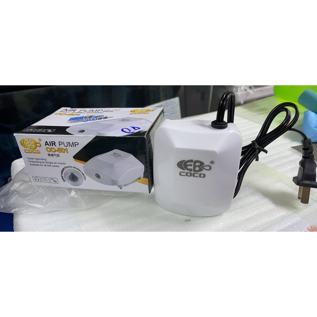 [HOÀN TIỀN 10%]Sủi Ôxy siêu êm Coco CO-501 (1 vòi)