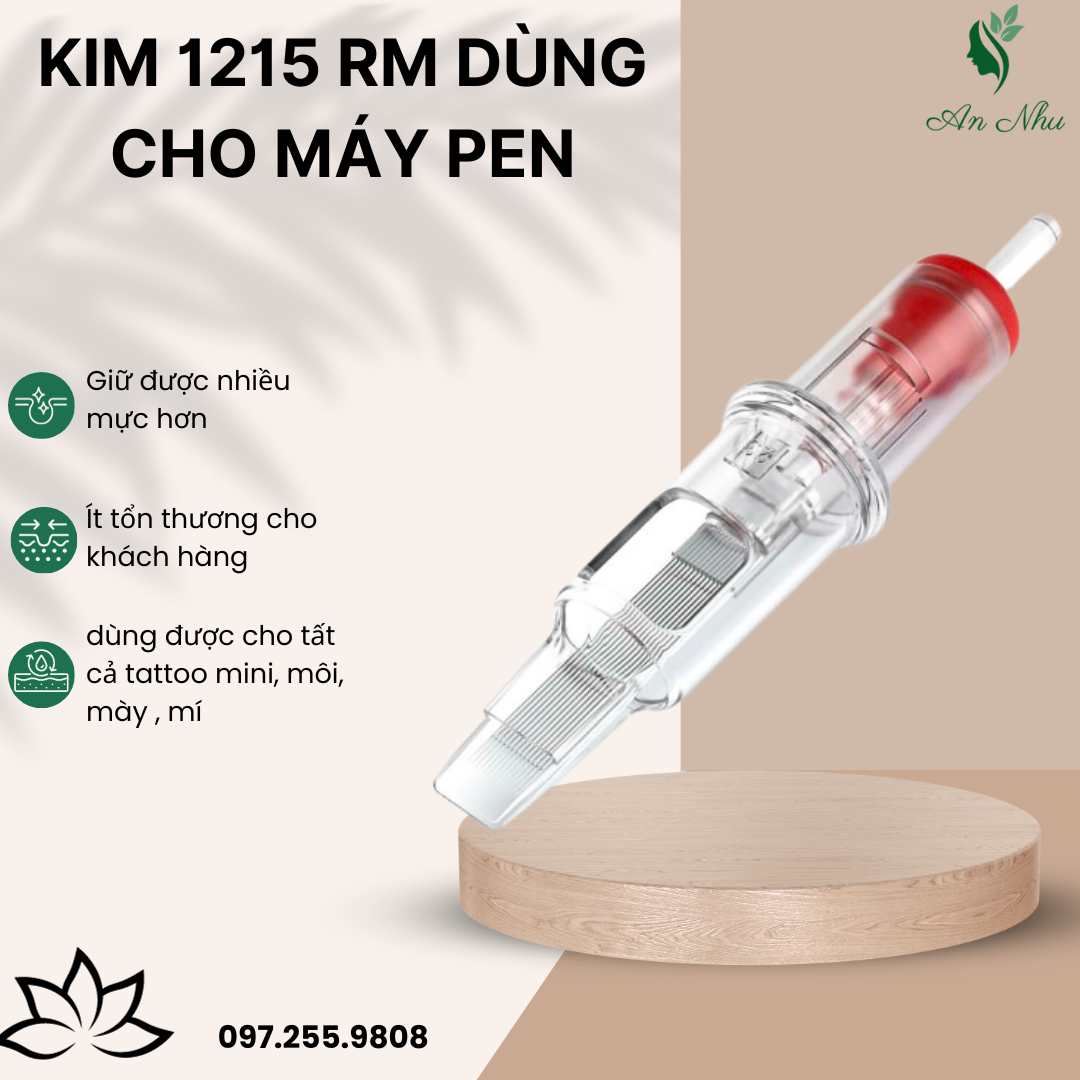 Kim 1215 RM dùng cho máy pen( kim trắng)