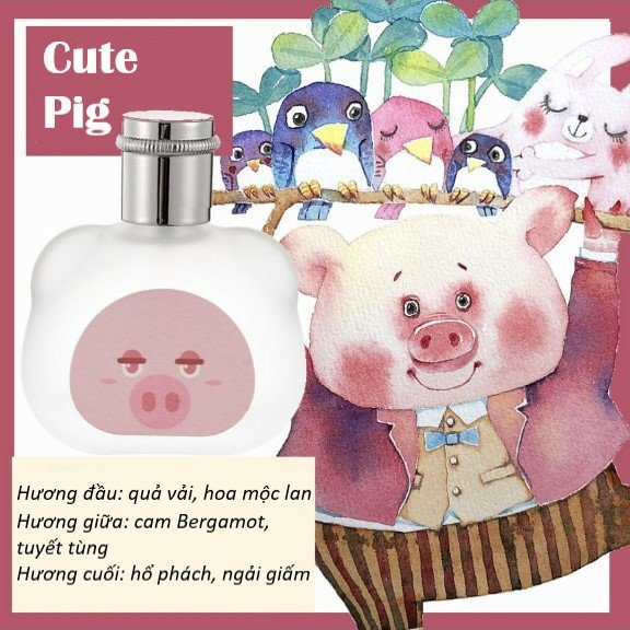 NƯỚC HOA DẠNG XỊT HÌNH THÚ ĐÁNG YÊU