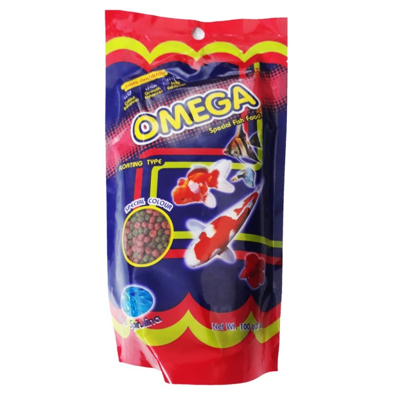 Thức ăn cá OMEGA 100gram không đục nước