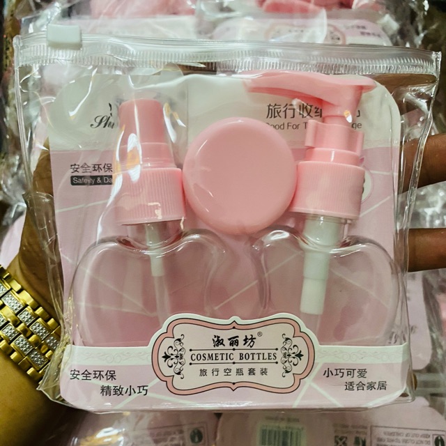 Bộ chiết mỹ phẩm 3 món