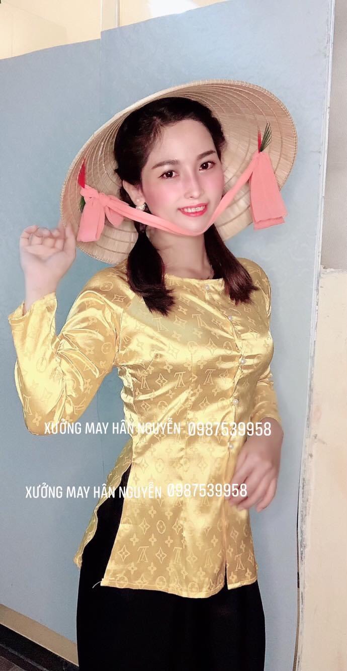 [HCM]ÁO BÀ BA GẤM CHỮ L &* V CÓ KÈM QUẦN