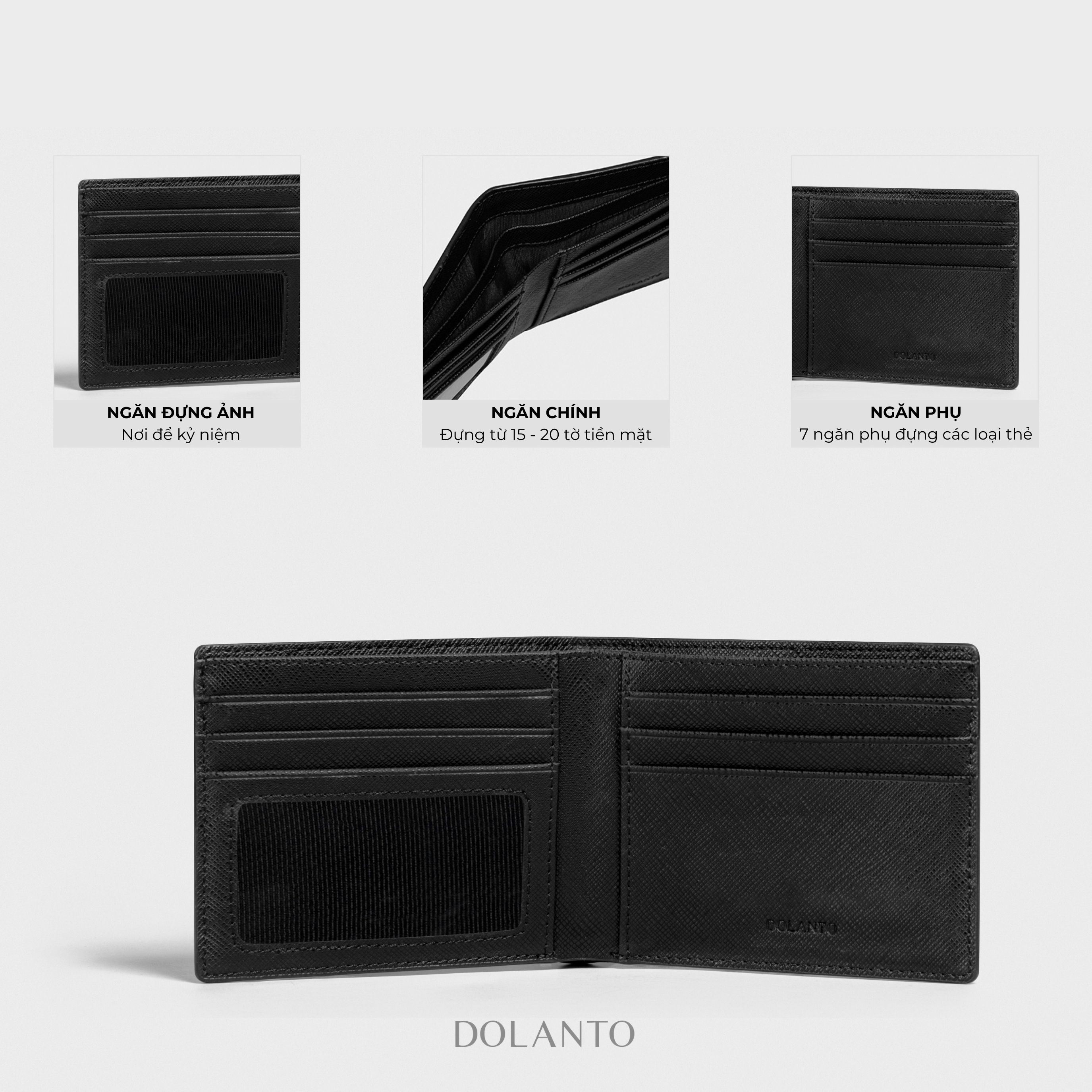 Ví DOLANTO BRAND® Cosmos Saffiano Wallet