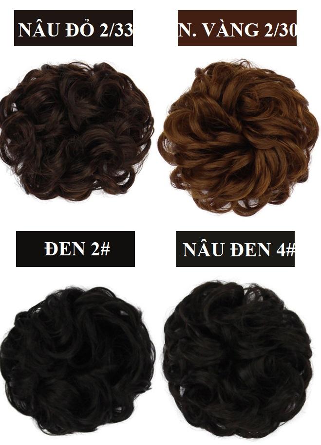 Búi tóc cột xoăn xù J25C, màu [nâu đỏ 2/33]