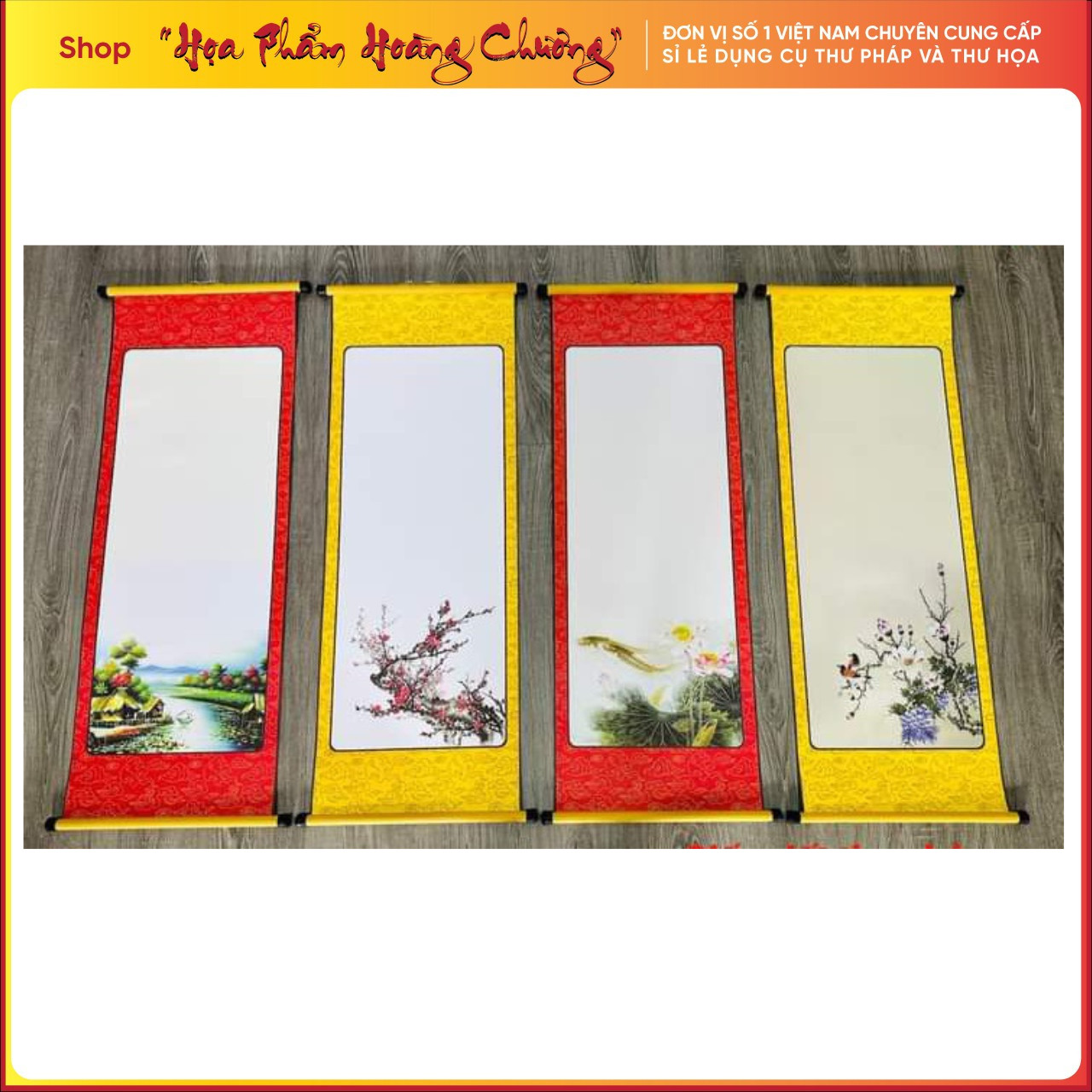 giấy viết thư pháp 30x85cm sét 10 tờ đủ mẫu