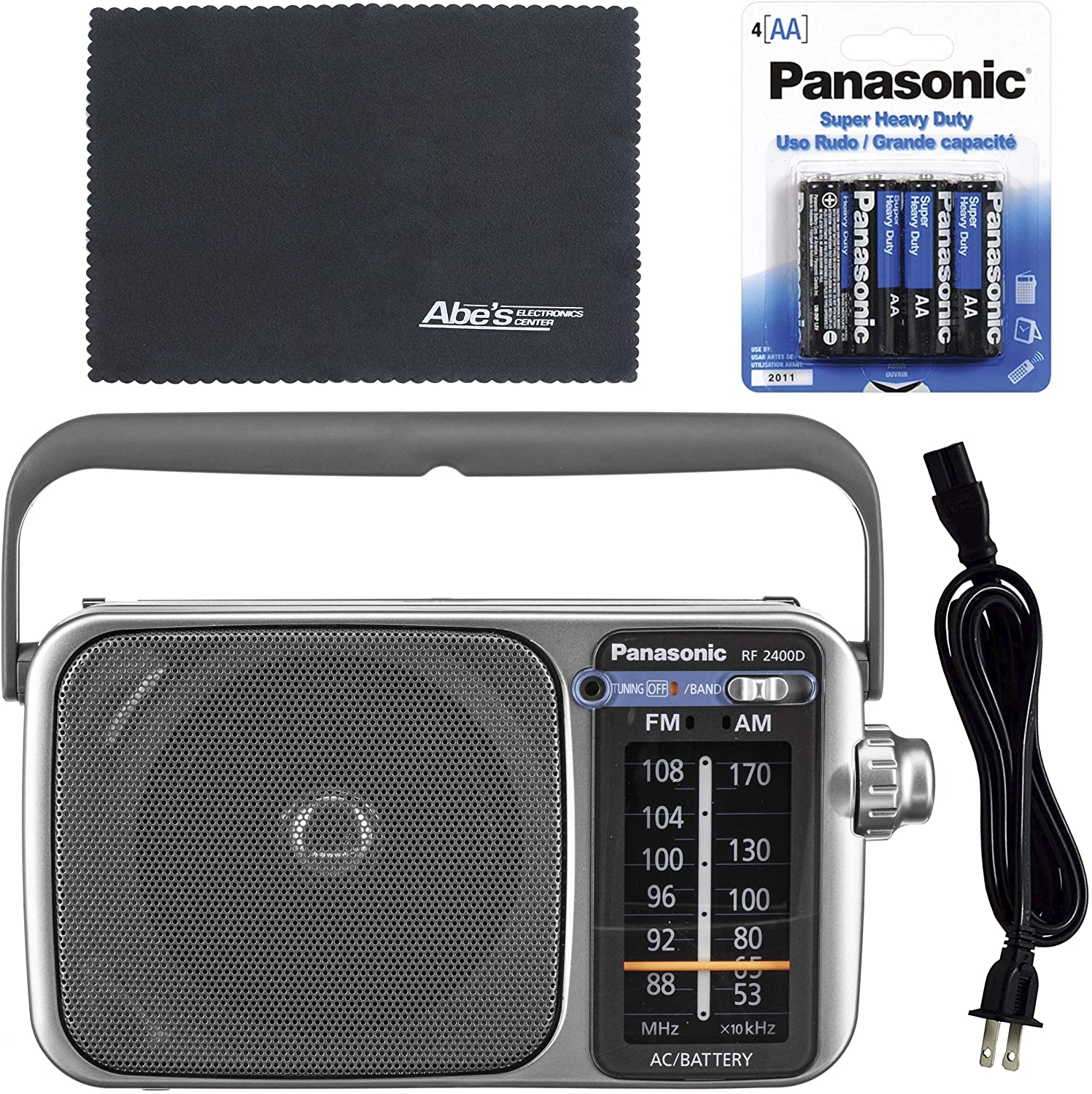 Đài Radio Panasonic RF-2400D xài pin và điện - Tặng Pin