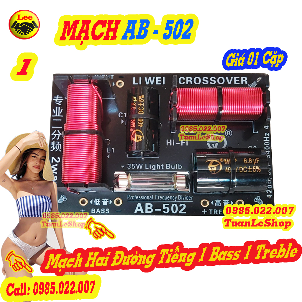 02 mạch phân tần 2 đường tiếng aa502 – giá 1 cặp mach loa cao cấp ab502, mach full bass 30, mach loa bass bmb bass 25, bass 30