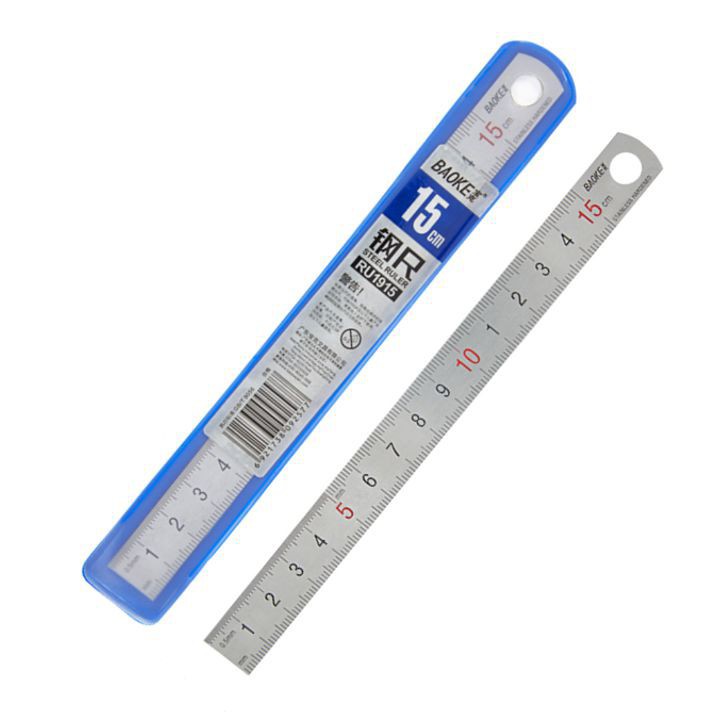 Thước Kẻ Thép Không Gỉ 15 CM/ 20 CM/ 30 CM