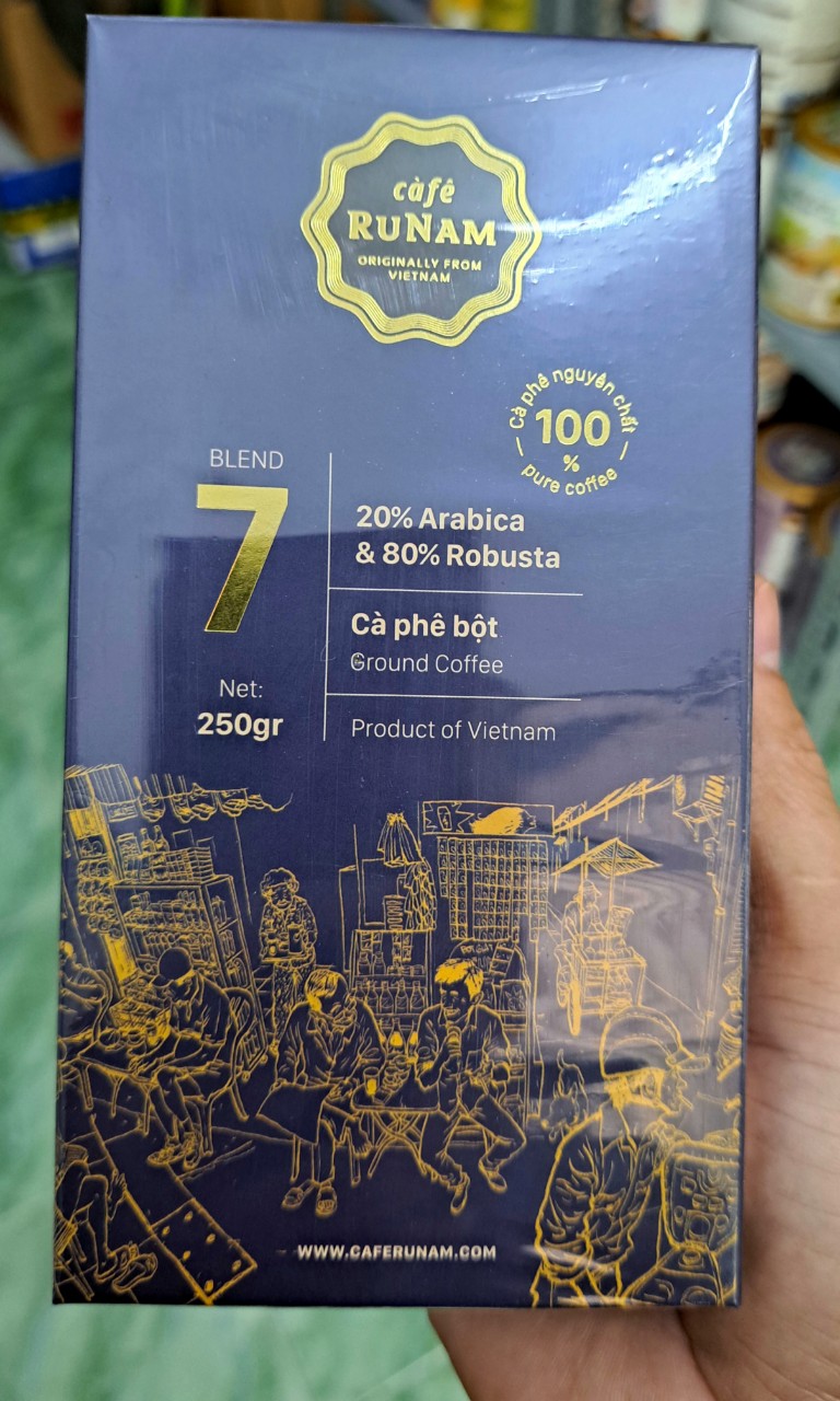 CÀ PHÊ RUNAM COFFEE SỐ 7 BỘT LOẠI 250GR