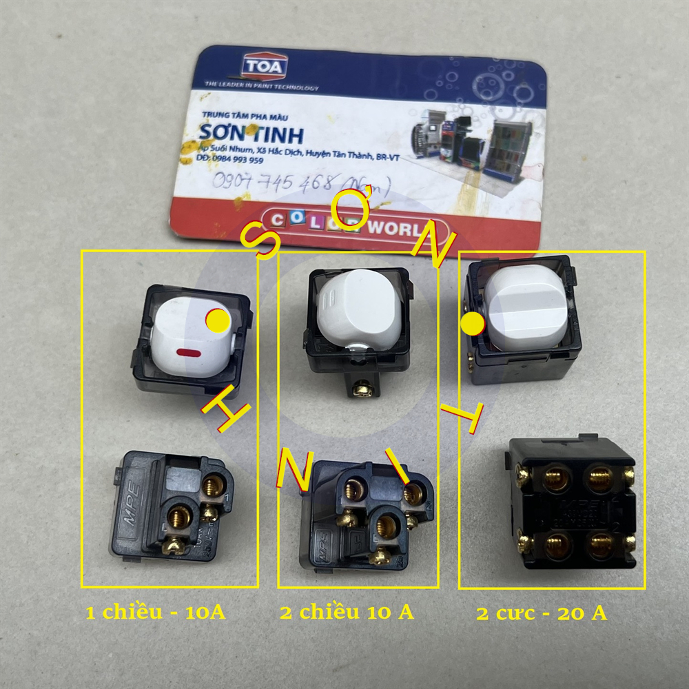 MPE CÔNG TẮC 1 2 CHIỀU 2 CỰC MÃ A30M A30/1 A30MD20
