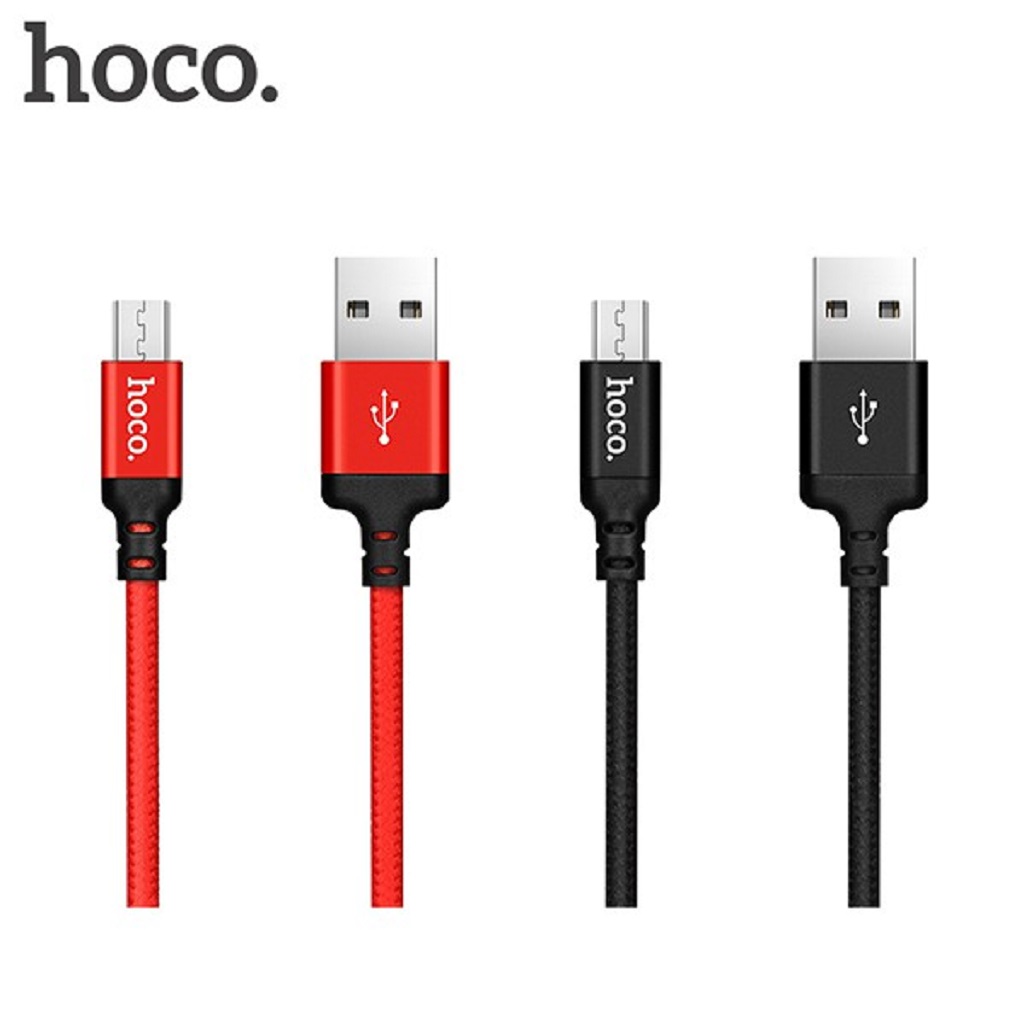Cáp sạc micro usb 💕 freeship 💕 cáp sạc hoco x14 đầu micro usb dài 1m/ 2m - dây bọc dù siêu bền