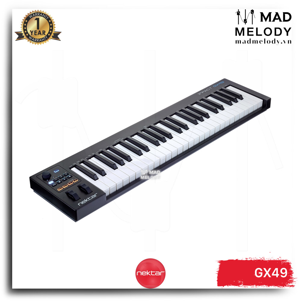 Nektar Impact GX49 Keyboard Controller (đàn làm nhạc, 49 phím, NEW)